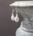 Image of Simple Pearl Drop Earrings - Dainty Pearl Earrings - Vintage Style Bridal Jewelry - 1920s Bride -...