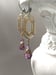 Image of Purple Crystal Earrings - 1920s Art Deco Jewelry - Purple Bridal Earrings - Flapper Jewelry - 192...