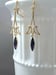 Image of Purple and Gold Art Deco - 1920s Art Deco Jewelry - Flapper Earrings - Great Gatsby Wedding - Vin...