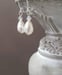 Image of Simple Pearl Drop Earrings - Dainty Pearl Earrings - Vintage Style Bridal Jewelry - 1920s Bride -...