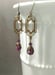 Image of Purple Crystal Earrings - 1920s Art Deco Jewelry - Purple Bridal Earrings - Flapper Jewelry - 192...