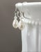 Image of Simple Pearl Drop Earrings - Dainty Pearl Earrings - Vintage Style Bridal Jewelry - 1920s Bride -...