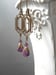 Image of Purple Crystal Earrings - 1920s Art Deco Jewelry - Purple Bridal Earrings - Flapper Jewelry - 192...