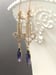 Image of Vintage Style Purple Art Deco Earrings - Art Deco Jewelry - 1920s Deco Earrings - 1920s Jewelry -...