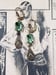 Image of Peridot Green Art Deco Earrings - Delicate Dangle Earrings - 1920s Art Deco Jewelry - Flapper Jew...