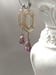 Image of Purple Crystal Earrings - 1920s Art Deco Jewelry - Purple Bridal Earrings - Flapper Jewelry - 192...