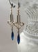 Image of Capri Blue Art Deco Earrings - 1920s Art Deco Jewelry - 1920s Earrings - Edwardian Style Jewelry ...
