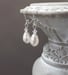 Image of Simple Pearl Drop Earrings - Dainty Pearl Earrings - Vintage Style Bridal Jewelry - 1920s Bride -...