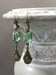 Image of Peridot Green Art Deco Earrings - Delicate Dangle Earrings - 1920s Art Deco Jewelry - Flapper Jew...