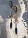 Image of Capri Blue Art Deco Earrings - 1920s Art Deco Jewelry - 1920s Earrings - Edwardian Style Jewelry ...