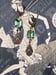 Image of Peridot Green Art Deco Earrings - Delicate Dangle Earrings - 1920s Art Deco Jewelry - Flapper Jew...