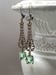 Image of Peridot Green Filigree Art Deco Earrings - 1920s Art Deco Jewelry - 1920s Earrings - Edwardian St...