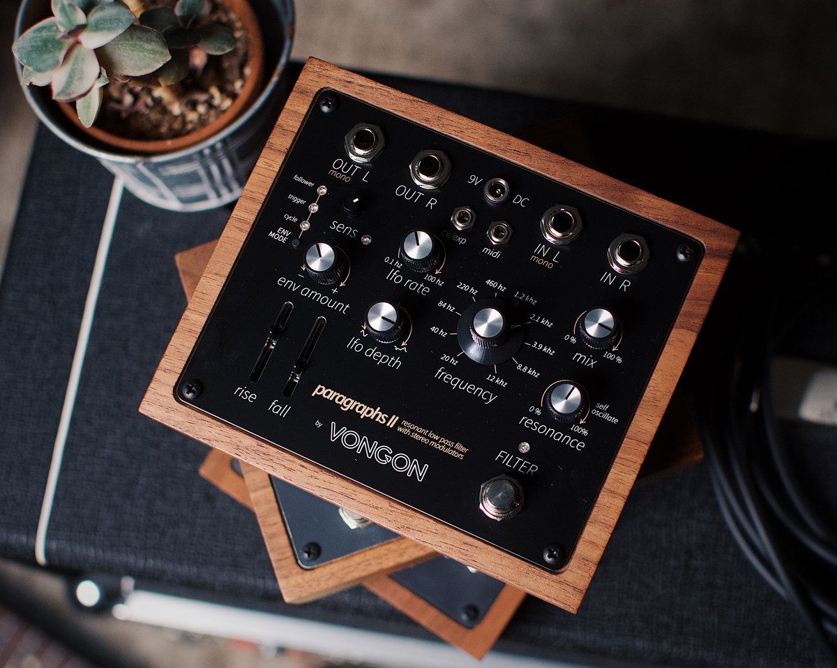 ギター VONGON / Paragraphs II Vongon Paragraphs II 4-Pole Resonant Low Pass Filter Pedal