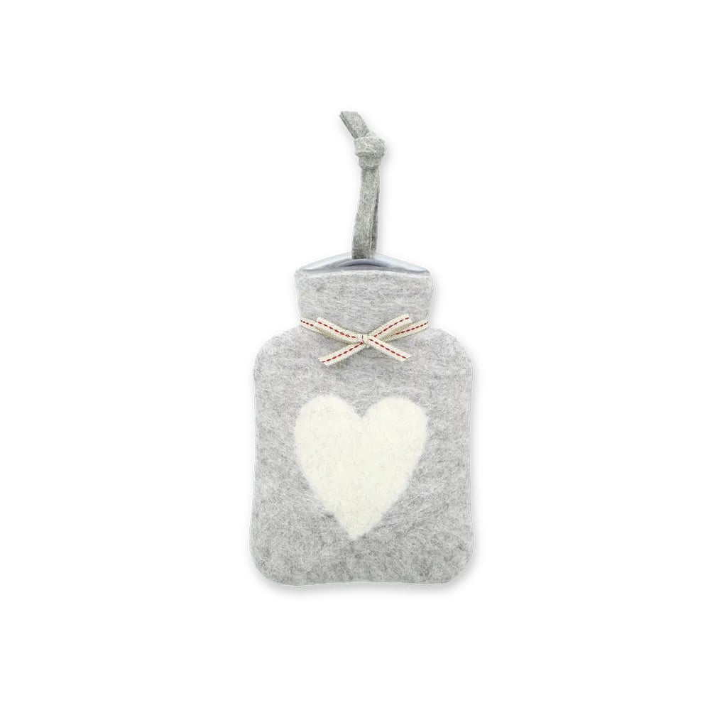 Image of Mini Bouillotte Laine Mérinos:  Coeur 