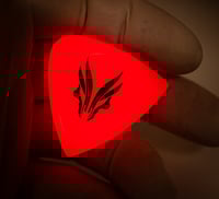 Image 2 of NEW: 4mm 'LAVA GLOW' plectrums 🔥