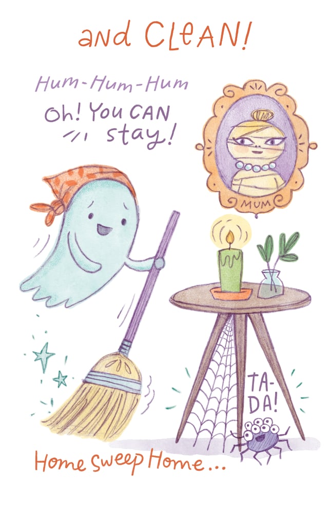 Image of Macky Jean Ghostie Mini-Zine with 2 Free Stickers!