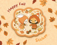 Image 1 of [New] Happy fall sticker