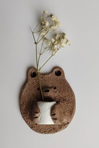 Image 2 of Ympyrä savimagneetti, kettu, karhu ja pupu