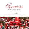 Outdoor RED TRUCK Christmas Mini Session