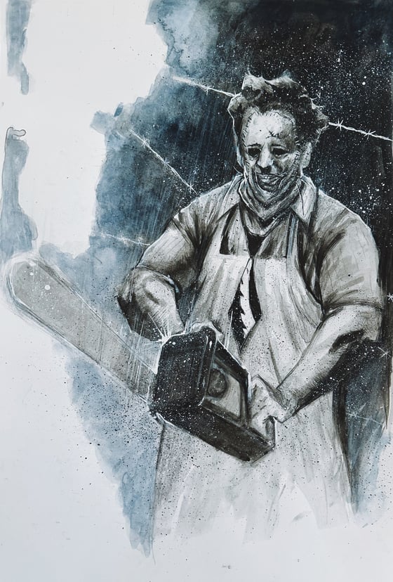 Image of LEATHERFACE (ORIGINAL DRAWING)