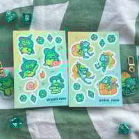 Image 1 of RPG Frog Sticker Sheets