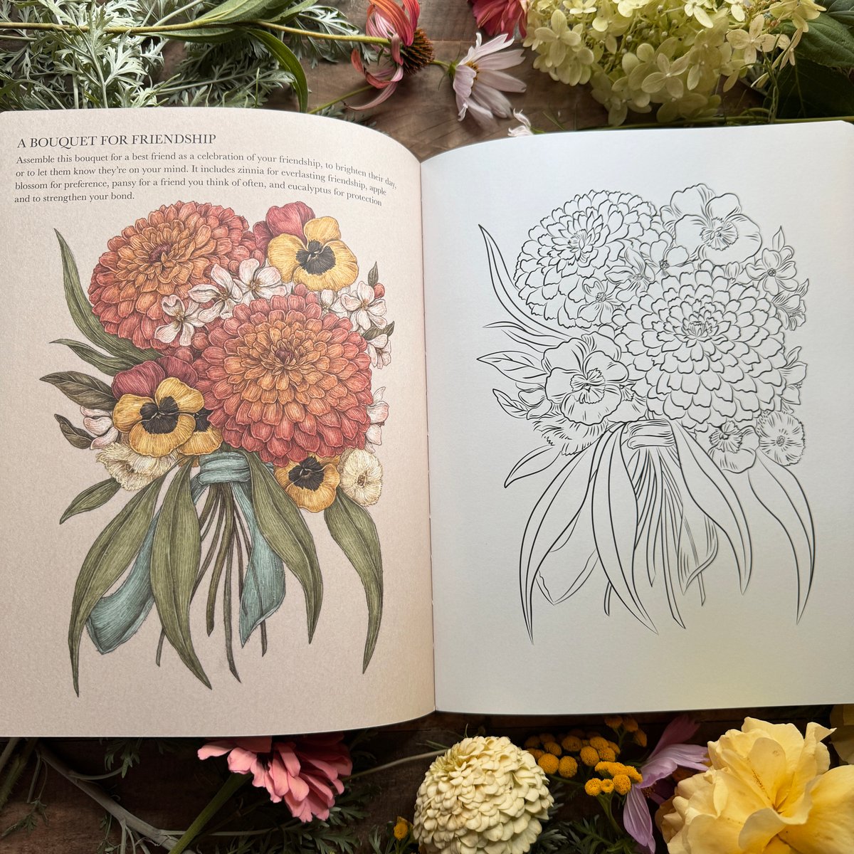 Image of The Floriography Coloring Book (Signed Copy)