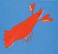Prawn on blau