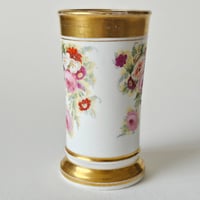 Image 2 of Antique Georgian Hand-Painted Floral Spill Vase