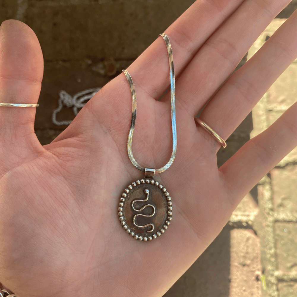 Silver Serpent Necklace