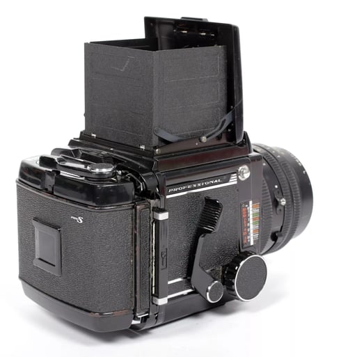 Image of Mamiya RB67 Pro 6X7 camera with WLF + 120 back + 127mm K/L lens #9529