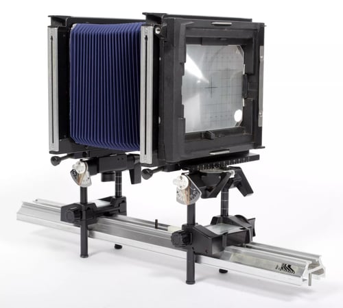 Image of Sinar Alpina 4X5 Camera w/ 210mm F6.3 lens + FRESNEL + holders + film NEW BELLOWS #4532