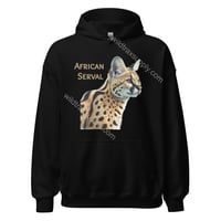 Image 1 of African Serval Pull-Over Hoodie 