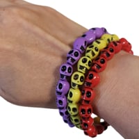 Image 2 of Skull Bracelet #2  (Size Medium)