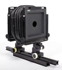 Image 1 of Arca Swiss Discovery 4X5 camera with telescoping rail and universal bellows #4533