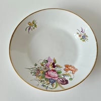 Image 1 of Antique Georgian Hand-Painted Floral Dish c.1820s