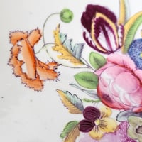 Image 2 of Antique Georgian Hand-Painted Floral Dish c.1820s