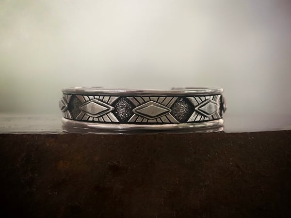 Image of Sterling Silver Textured Bracelet