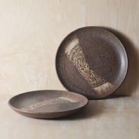 Image 1 of set of 2 stoneware pie plates