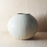 Image 3 of light stoneware globe vessel