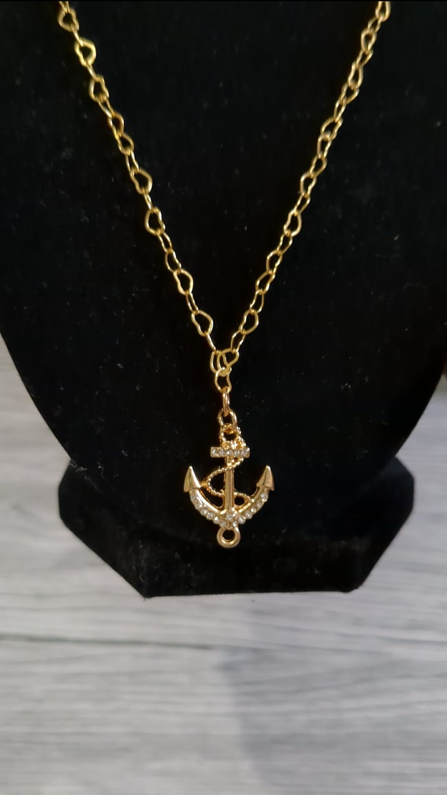 Anchored by Love Necklace 