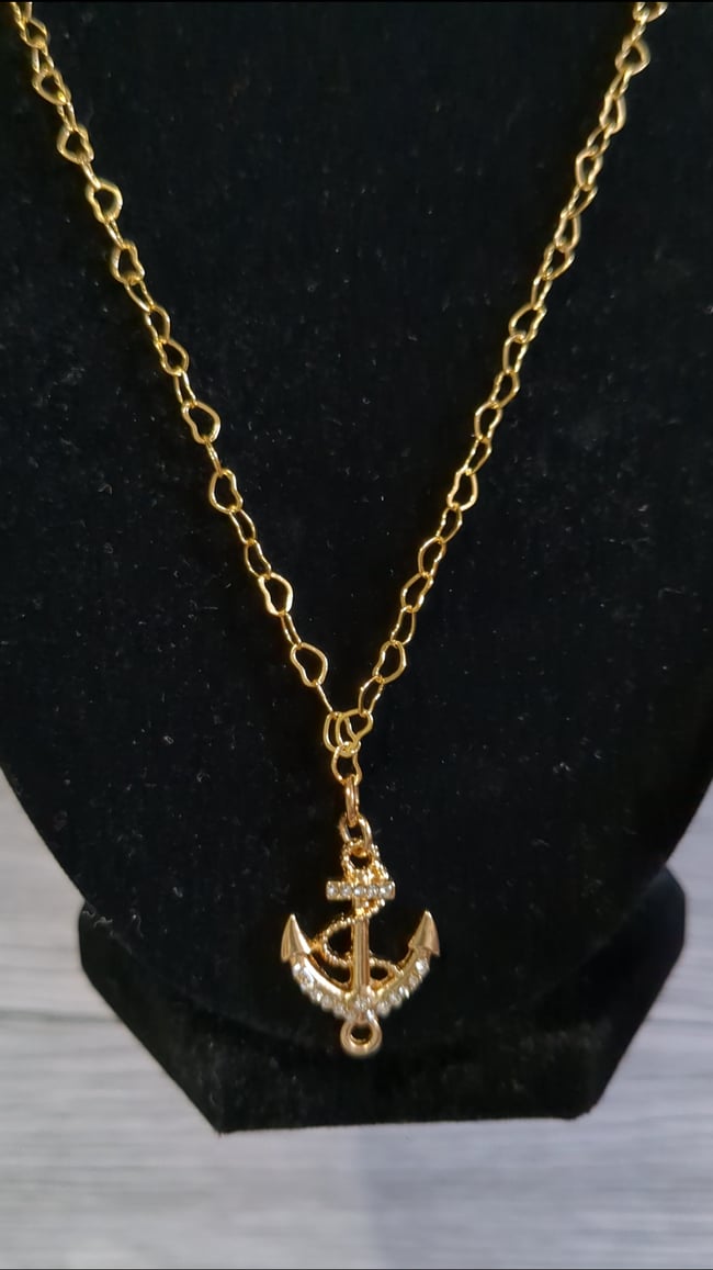 Anchored by Love Necklace 