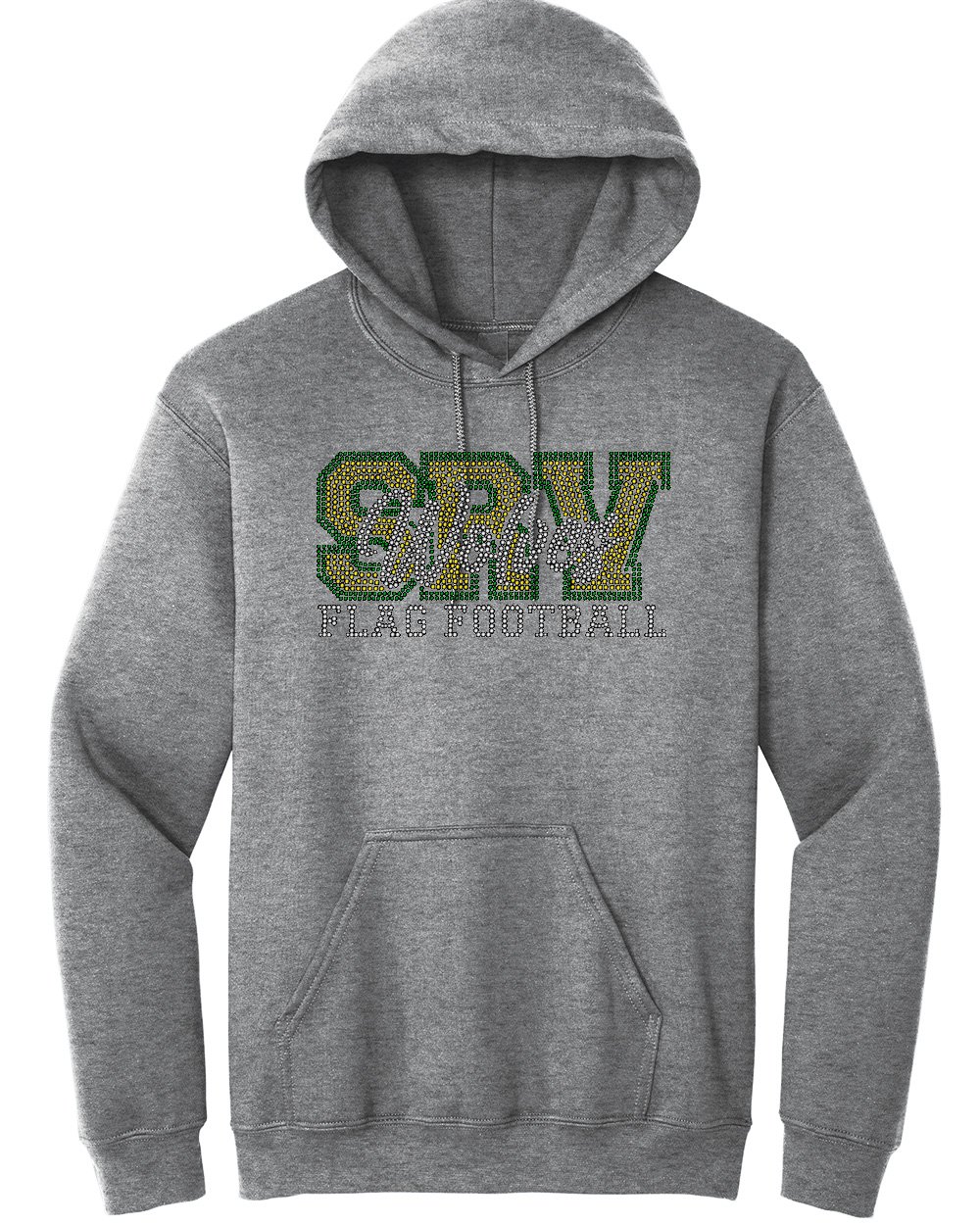 Image of SRV Wolves Flag Football Crystal Hoodie