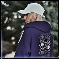 Image 2 of Felpa Cap Chiuso Unisex - Roma Orma Amor (UR123)