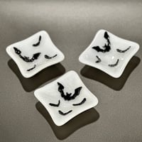 Image 1 of small, square bat dish-3.5"