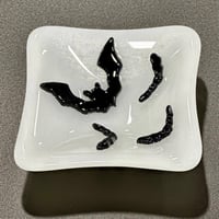 Image 2 of small, square bat dish-3.5"