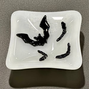 Image of small, square bat dish-3.5"