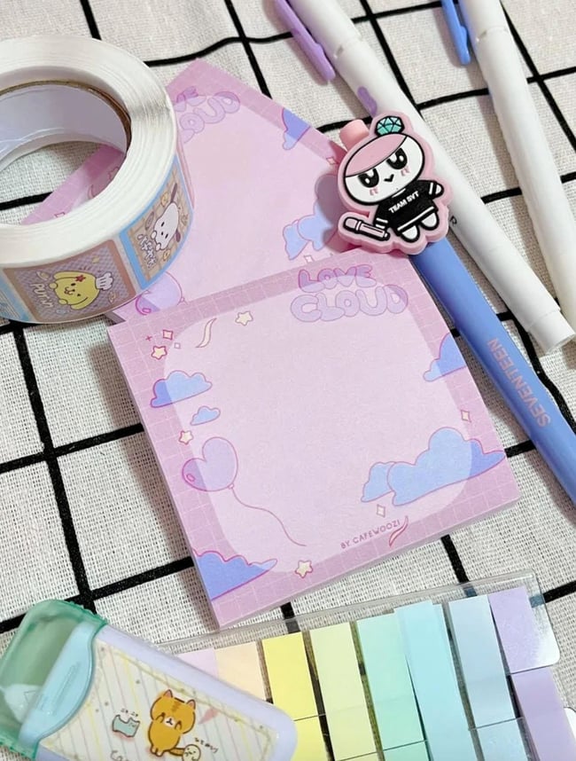 seventeen heaven's cloud sticky notes
