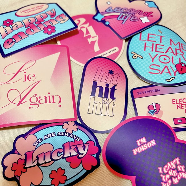 svt an ode matte vinyl sticker pack