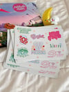 seventeenth heaven sticker sheet