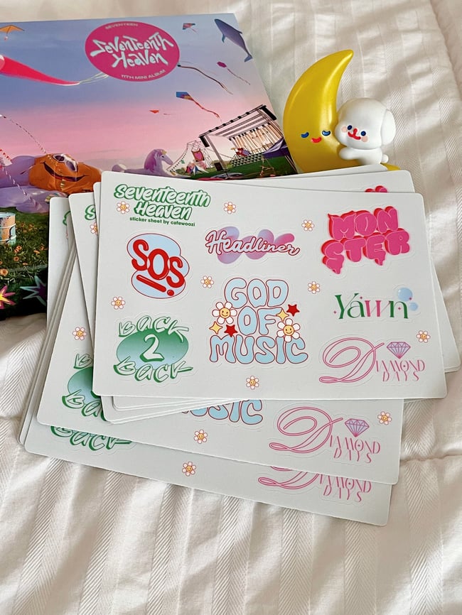 seventeenth heaven sticker sheet